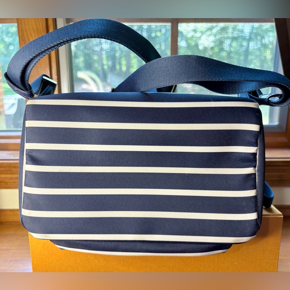 Kate Spade Striped Backpack in Navy and White - Picture 5 of 14